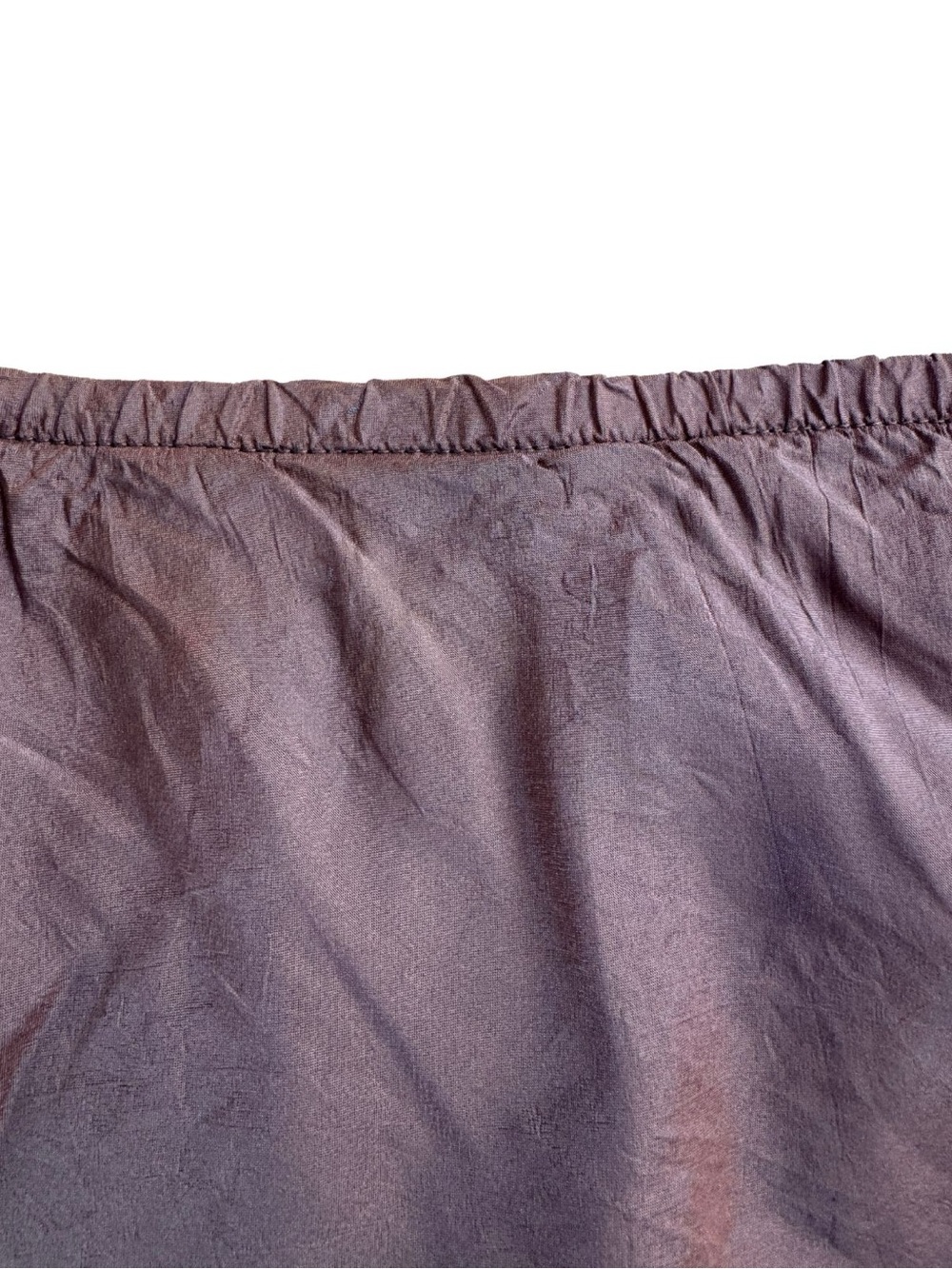 Vintage Y2K Dosa Silk Slip Skirt with Lace Trim - Picture 9 of 9